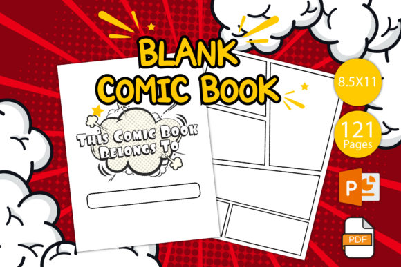 Blank Comic Pages: Printable KDP Interiors