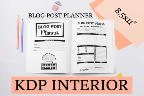 Blog Post Planner KDP Interior: Streamlining Content Creation for Modern Publishers