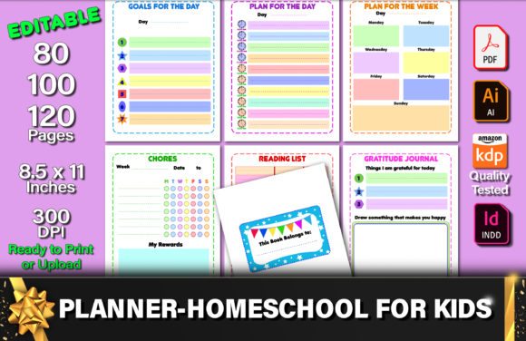 Editable Planner - Homeschool for Kids: A Versatile Asset