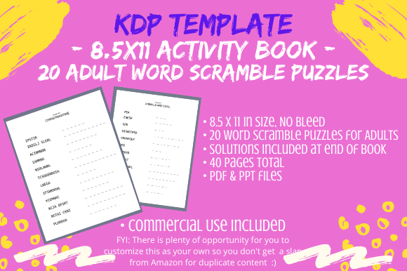 Evaluating the 20 Word Scramble Puzzles for Adults Mix Template