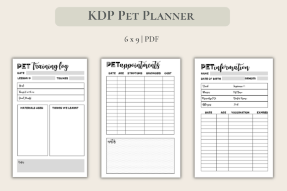 Evaluating the Pet Planner 6x9 PDF Format KDP Planner for Publishing and Personal Use