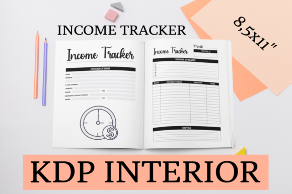 Income Tracker KDP Interior: Ready-to-Upload Templates