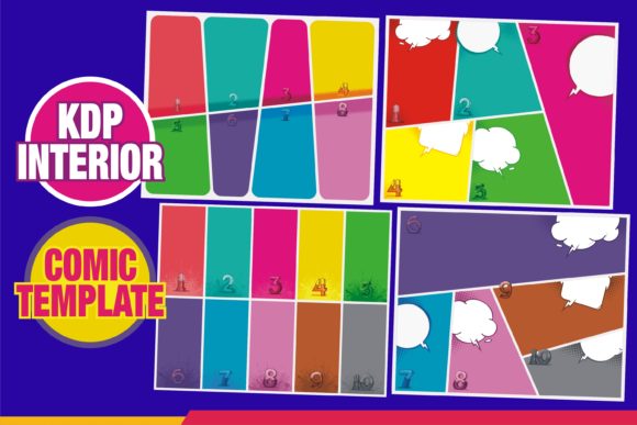 KDP Interior Comic Page Colorfull Design Guide