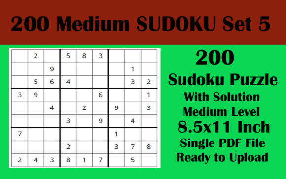 KDP Sudoku Interior: Print-Ready Design Asset