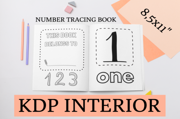 Number Tracing Book KDP Interior for Kids