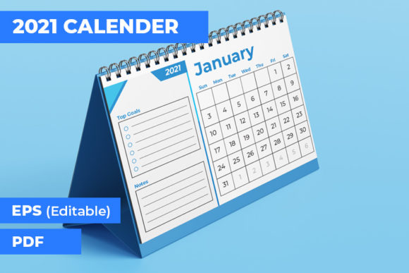 Strategic Planning with the Desk 2021 Calendar Template