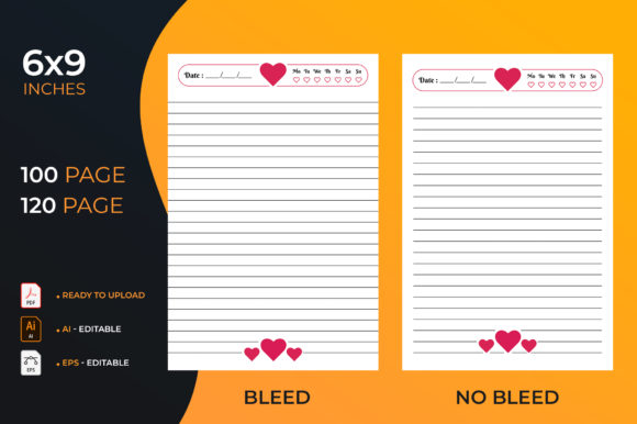 Valentines Lined Journal - KDP Interior: Streamlining Your Publishing Workflow